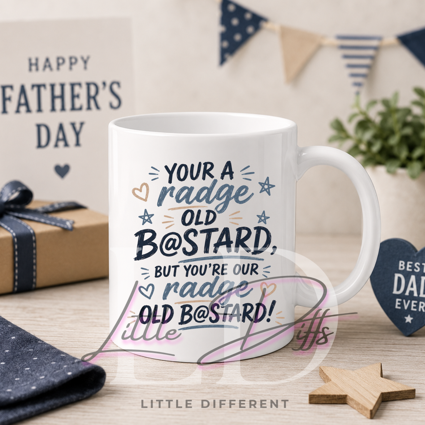 You're a Radge Old B@stard Mug | Scottish Dad Gift | Novelty Gift for Dad