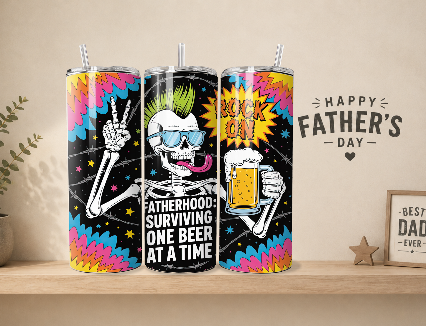 Fatherhood: Surviving One Beer at a Time Tumbler