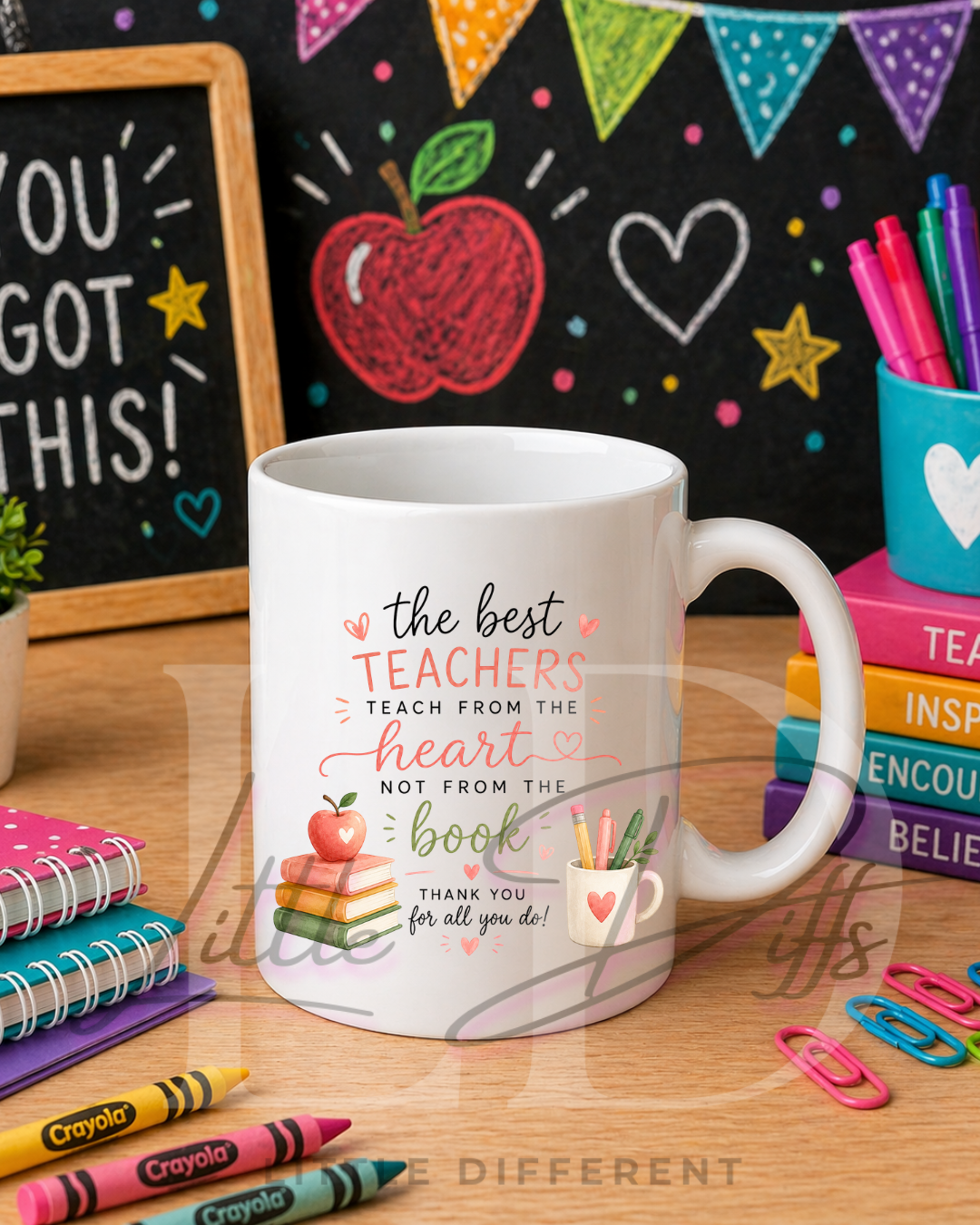 Best Teachers Teach From The Heart Mug