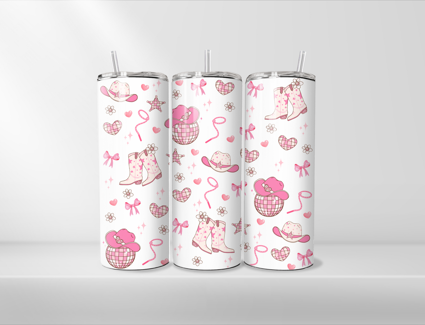 Pink Cowgirl 20oz Tumbler