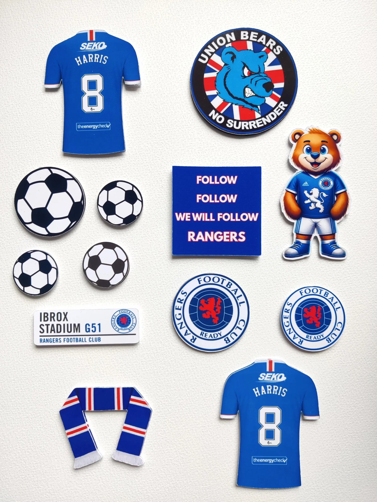 Rangers Inspired Cake Charms