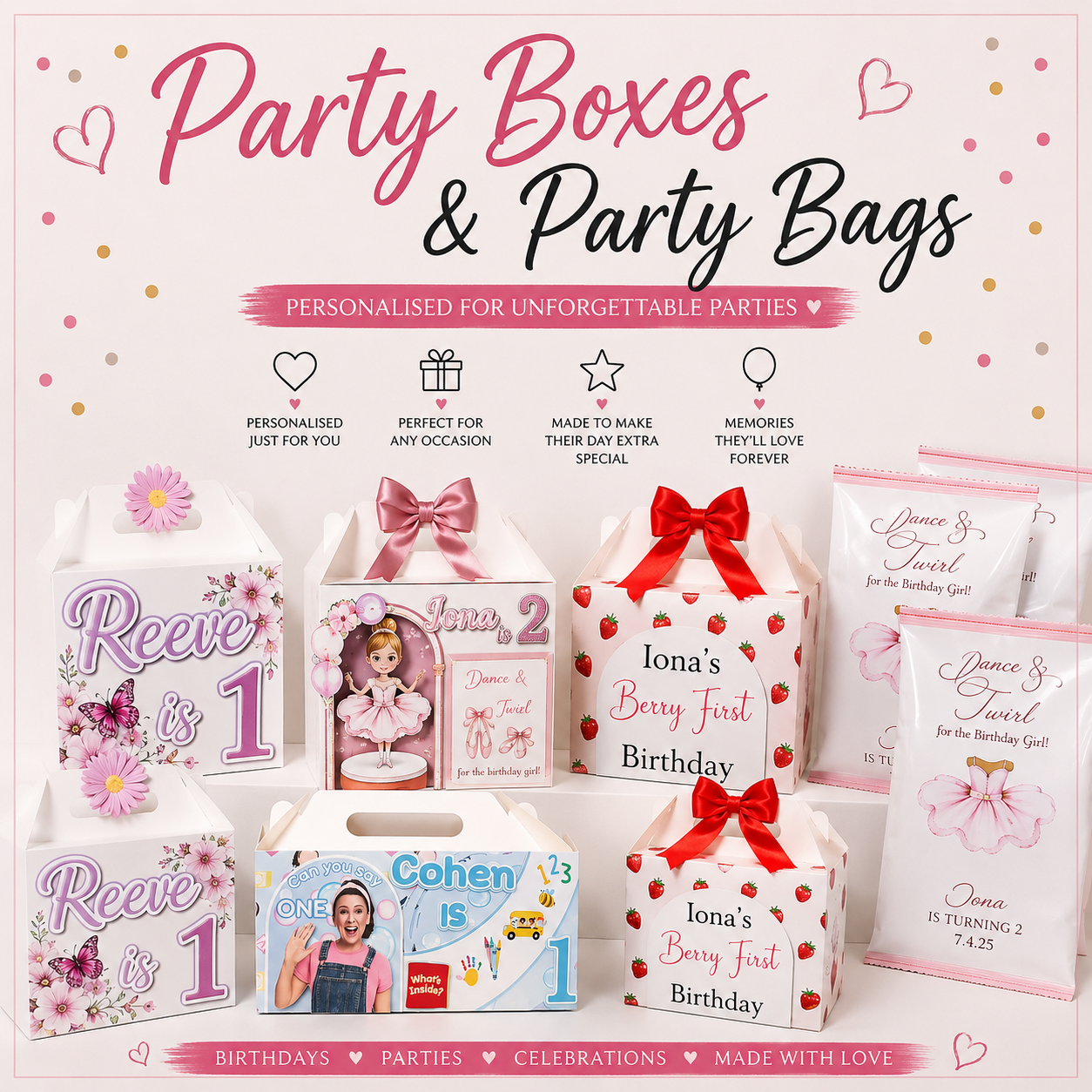 Party Boxes & Bags  🛍️