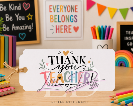 Thank You Teacher Gift Tag (pack of 5)
