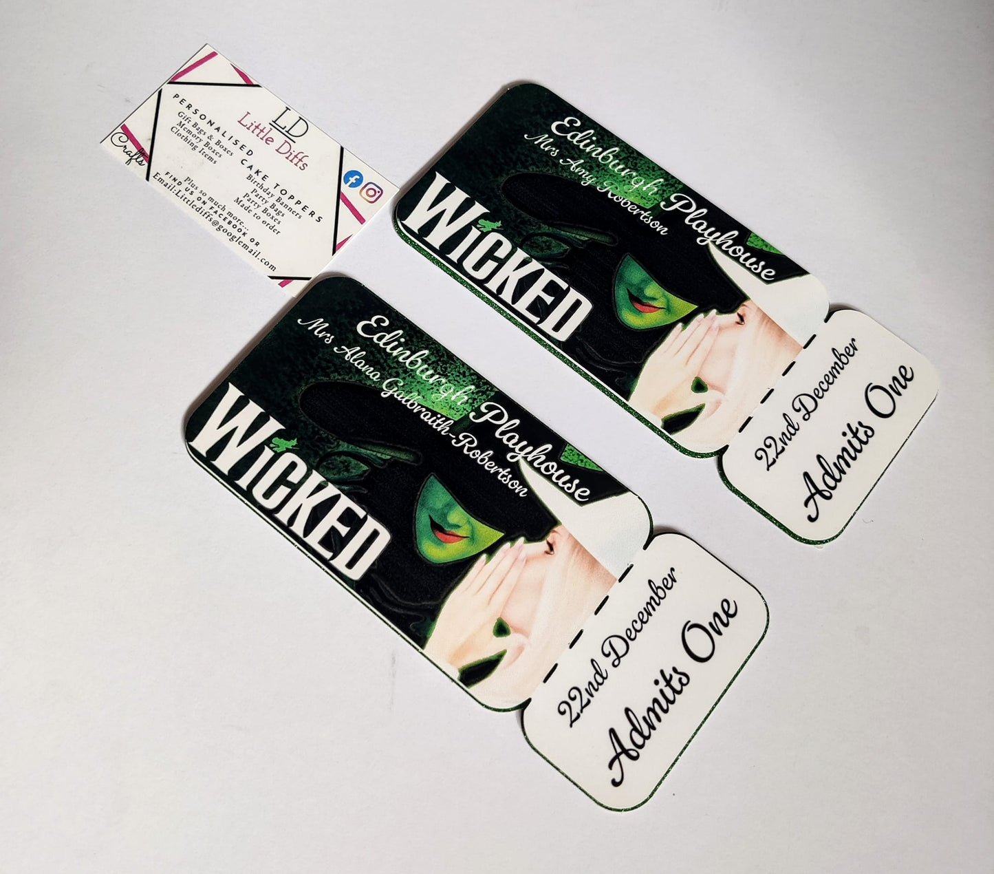 Personalised Tickets