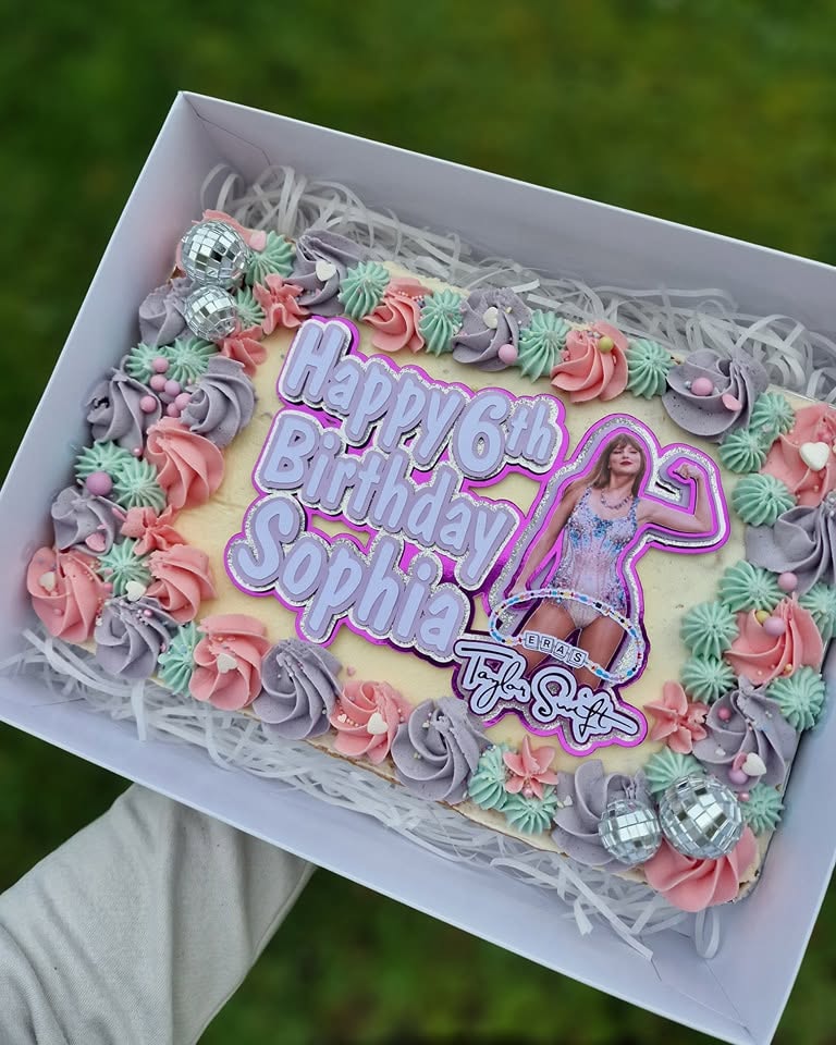 Personalised Slab Cake Topper Set