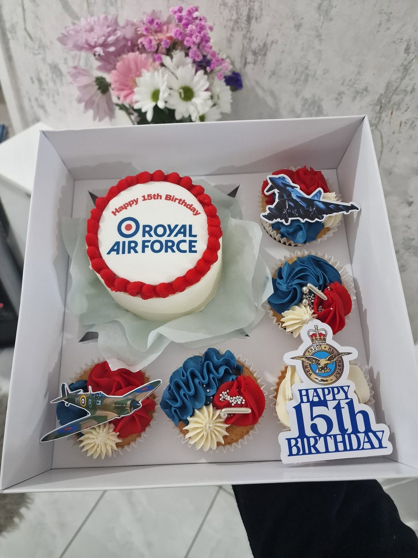 Personalised Bento Cake & Cupcake Topper Set