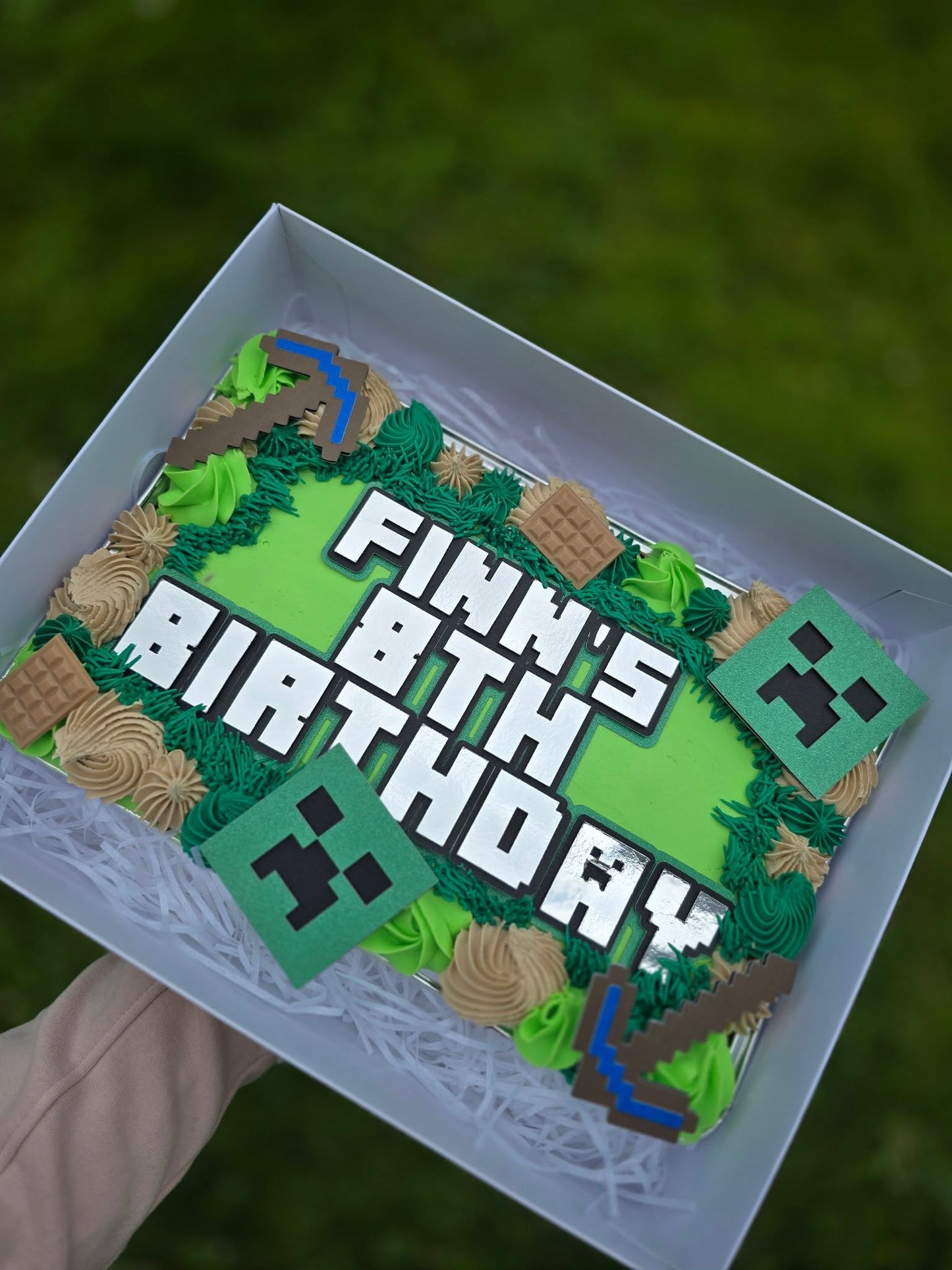 Personalised Slab Cake Topper Set