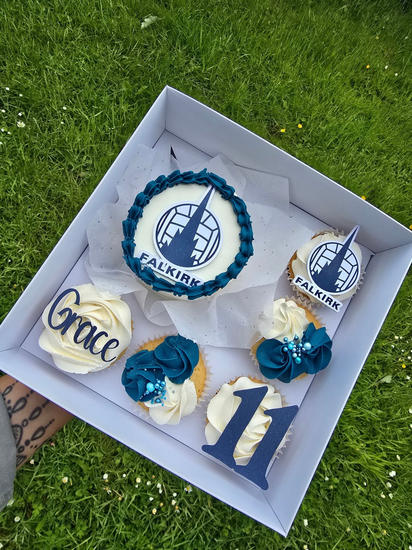 Personalised Bento Cake & Cupcake Topper Set