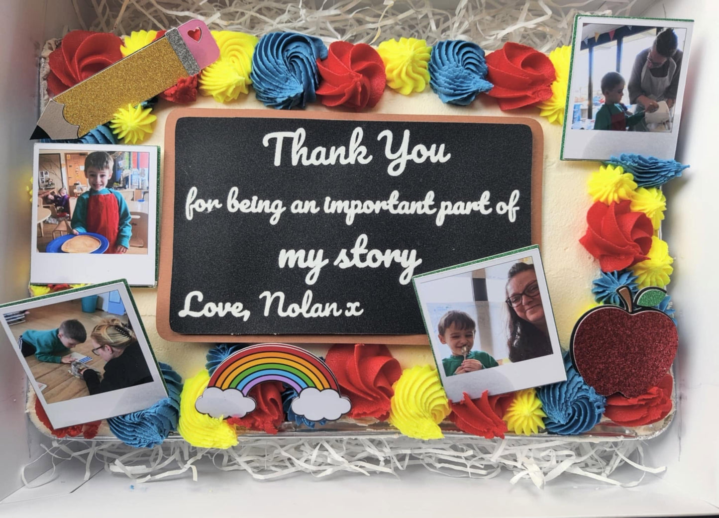 Personalised Slab Cake Topper Set