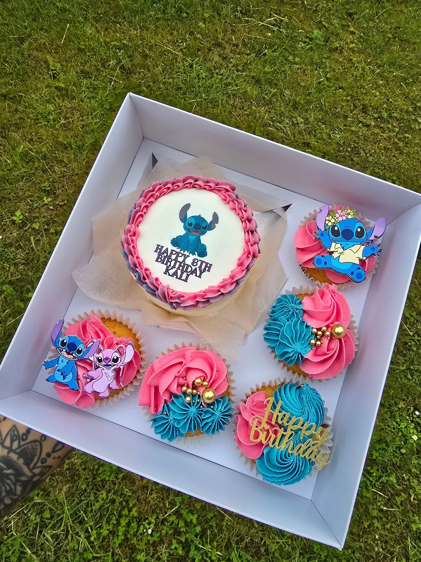 Personalised Bento Cake & Cupcake Topper Set