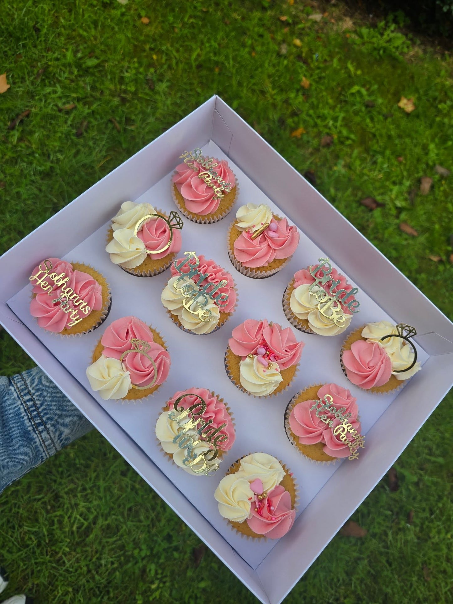 Custom Text Cupcake Topper | Foil, Glitter or Plain Card