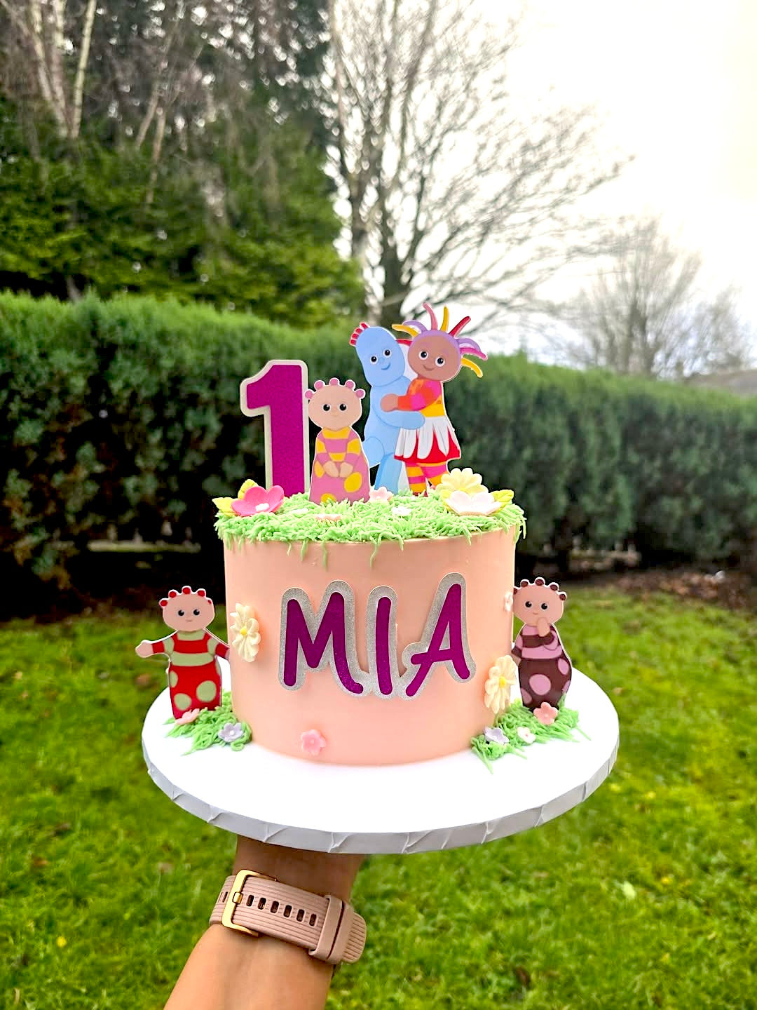 In The Night Garden Inspired Cake Topper & Charm Set – Personalized First Birthday Cake Decorations