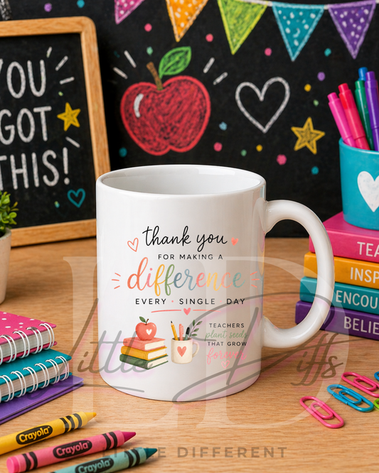 Thank You For Making A Difference Mug