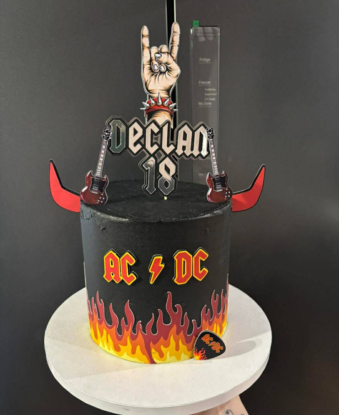 ACDC Inspired Cake Charms/Topper Set