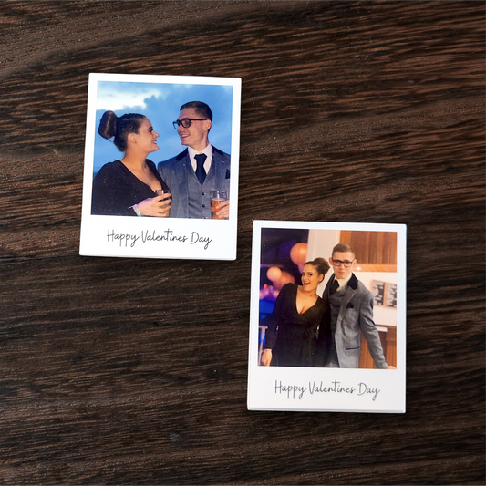 Personalised Polaroid Photo Cupcake Topper | Custom Photo & Message