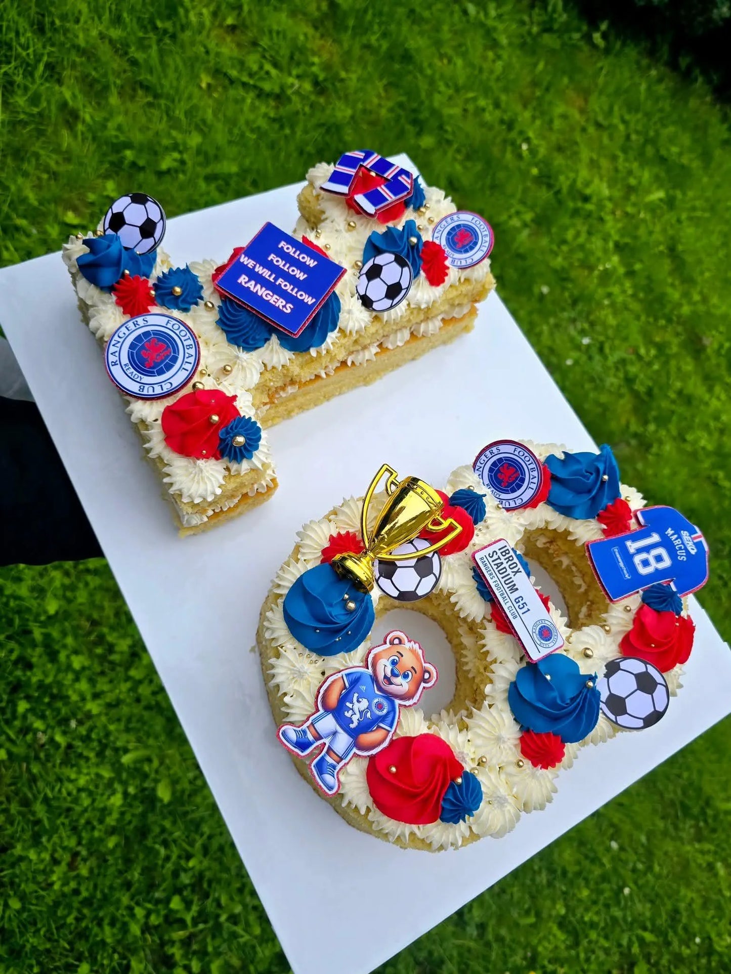 Rangers Inspired Cake Charms