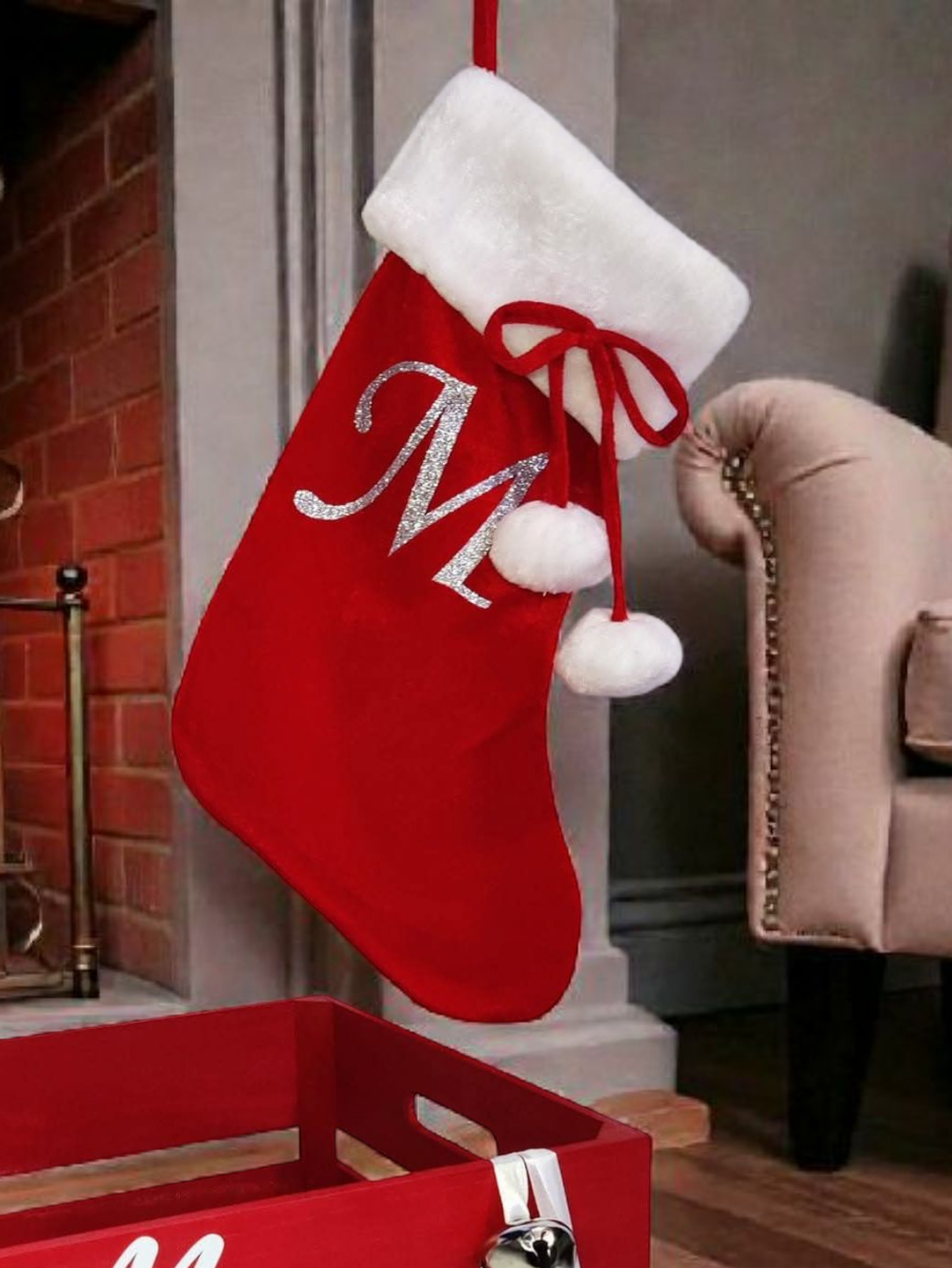 Red Christmas Stocking Personalised
